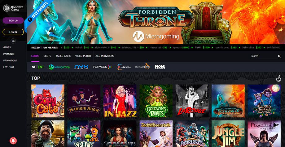 Bonanza Game Casino - Przewodnik po najlepszym kasynie online